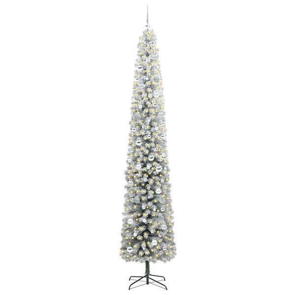 vidaXL K&uuml;nstlicher Weihnachtsbaum mit 300 LEDs mit St&auml;nder Gr&uuml;n 270 cm