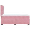 vidaXL Boxspringbett mit Matratze Rosa 90x190 cm Samt