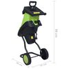 vidaXL Elektrischer Gartenh&auml;cksler mit 2 Ersatzklingen 2400 W