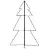 vidaXL Weihnachtsbaum in Kegelform 160 LEDs Indoor & Outdoor 78x120 cm