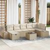 vidaXL Sofa Set mit Kissen 8 pcs Poly-Rattan