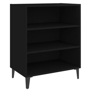 vidaXL Sideboard Schwarz 57x35x70 cm Holzwerkstoff