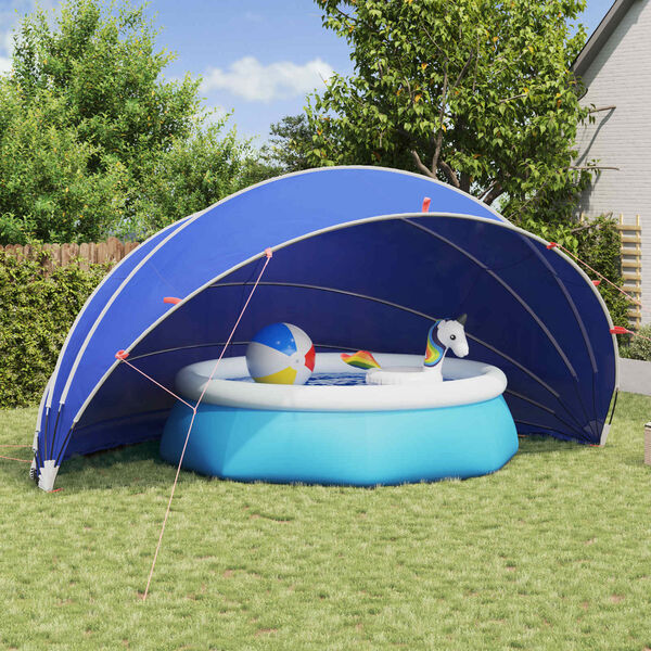 vidaXL Pool-Dome Gr&uuml;n 592 x 590 x 275 cm