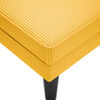 vidaXL Chaiselongue mit Kissen Hellgelb Cordstoff