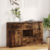 vidaXL Sideboard Ger&auml;ucherte Eiche 100 x 30 x 65,6 Holzwerkstoff