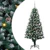 vidaXL K&uuml;nstlicher Weihnachtsbaum mit 150 LEDs mit St&auml;nder Gr&uuml;n 150 cm