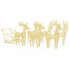 vidaXL Rentiere Schlitten Weihnachtsdekoration 320 LEDs Acryl