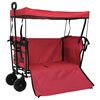 vidaXL Klapp-Handwagen Rot 105 x 56,5 x 116 cm Oxford-Stoff