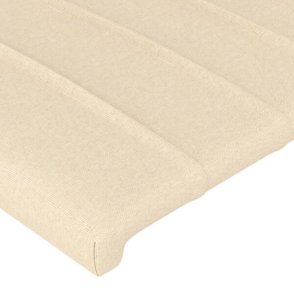 vidaXL Kopfteile 2 Stk. Creme 72x5x78/88 cm Stoff