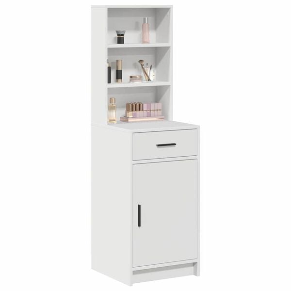 vidaXL Highboard mit Schubladen Wei&szlig; 40 x 40,5 x 135 cm Holzwerkstoff