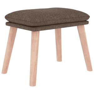 vidaXL Fu&szlig;hocker Taupe 45x29,5x35 cm Stoff