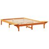 vidaXL Bettrahmen Wachsbraun 140 x 200 cm Massives Kiefernholz