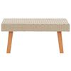 vidaXL 2-tlg. Garten-Lounge-Set mit Auflagen Poly Rattan Beige