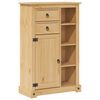 vidaXL Badschrank Corona 70x33x110 cm Massivholz Kiefer