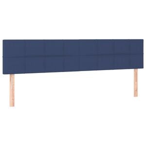 vidaXL Kopfteile Blau 160x5x78/88 cm Stoff