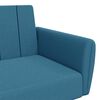 vidaXL Schlafsofa 2-Sitzer mit Fu&szlig;hocker Blau Samt