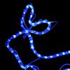 vidaXL Weihnachtsdekoration Rentiere und Schlitten Outdoor 252 LEDs