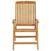 vidaXL Gartenst&uuml;hle mit Auflagen 8 Stk. Massivholz Teak
