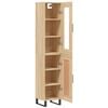 vidaXL Highboard Sonoma-Eiche 34,5x34x180 cm Holzwerkstoff