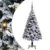 vidaXL K&uuml;nstlicher Weihnachtsbaum mit 150 LEDs mit St&auml;nder Wei&szlig; 150 cm