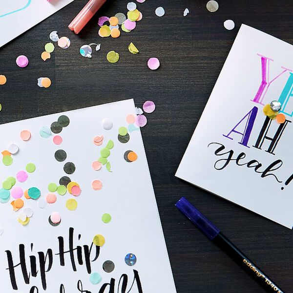 edding Kalligraphie-Pinselstifte 10 Stk. Mehrfarbig 1340