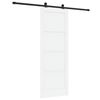 vidaXL Schiebet&uuml;r ORKDAL 78 x 211 cm Holzwerkstoff Wei&szlig; und Schwarz