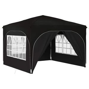 vidaXL Pop-up Partyzelt 290 x 290 x 245 cm Schwarz Oxford-Stoff
