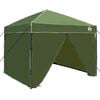 vidaXL Pavillon-Zelt 243 x 243 x 251 cm Gr&uuml;n Stoff