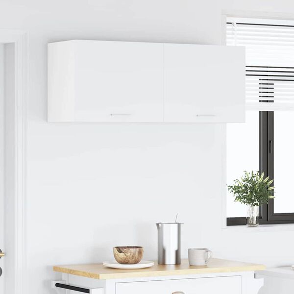 vidaXL H&auml;ngeschrank mit Speicher Wei&szlig; 50 x 31 x 40 cm Holzwerkstoff