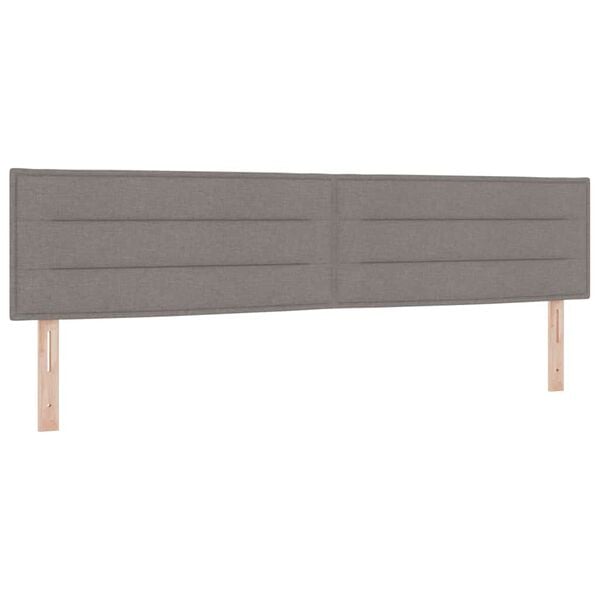 vidaXL Kopfteil Taupe 200 cm Stoff
