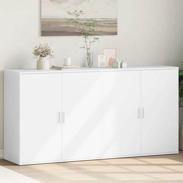 vidaXL Sideboards 2 Stk. Weiß 79x38x80 cm Holzwerkstoff