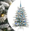 vidaXL Künstlicher klappbarer Weihnachtsbaum Weiß 120 cm PE und PVC