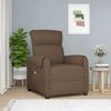 vidaXL Massagesessel Braun Stoff
