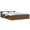 vidaXL Bett mit Schubladen Honigbraun 140x200 cm