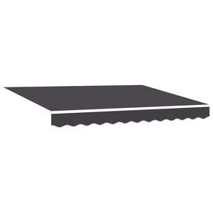 vidaXL Markisenersatzstoff Anthrazit 2,5 x 2 m Polyester