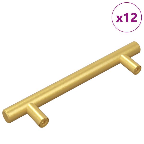 vidaXL Schrankgriff 12 pcs Gold 150 mm Edelstahl