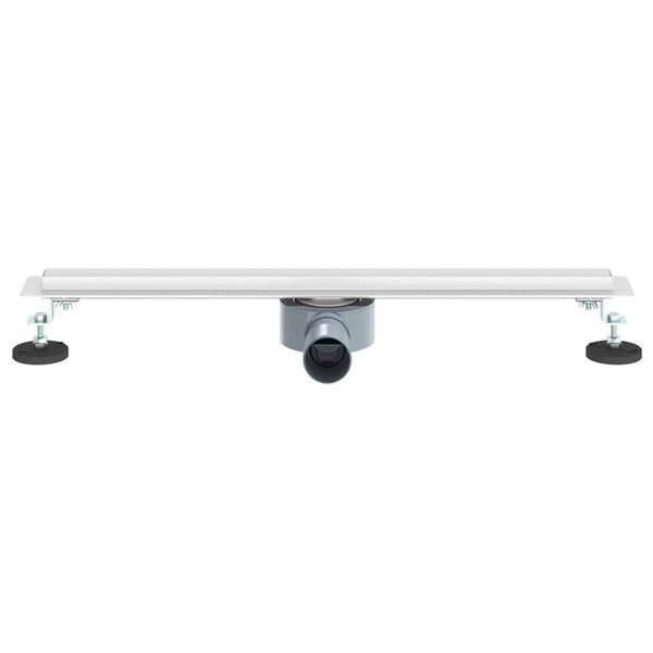 vidaXL 360&deg; Duschablauf mit slim Modell Silber 60 cm Edelstahl 304