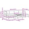 vidaXL Garten-Lounge-Set 7 pcs Wachsbraun Massives Kiefernholz