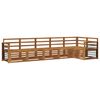 vidaXL Sofagarnituren 6 pcs Natur Massivholz Akazie
