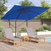 vidaXL Roma Parasol Blau 286 x 284 x 265 cm Aluminium und Polyester