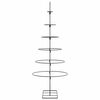 vidaXL Metall-Weihnachtsbaum für Dekorationen Schwarz 150 cm