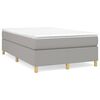 vidaXL Boxspringbett mit Matratze Hellgrau 120x200 cm Stoff