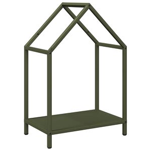 vidaXL Brennholzregal Olivgr&uuml;n 40x25x60 cm Kaltgewalzter Stahl