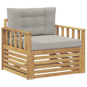 vidaXL Outdoor-Sofa Polyester Wei&szlig;