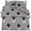 vidaXL Bettw&auml;sche-Set Grau 155x220 cm Baumwolle
