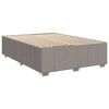 vidaXL Bettgestell ohne Matratze Taupe 140x200 cm Stoff