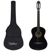 vidaXL Klassikgitarre f&uuml;r Anf&auml;nger mit Tasche Schwarz 4/4 39
