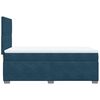 vidaXL Boxspringbett mit Matratze Blau 90x200 cm Samt