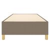 vidaXL Boxspringbettgestell Taupe 90x190 cm Stoff