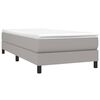 vidaXL Boxspringbettgestell Hellgrau 90x190 cm Stoff